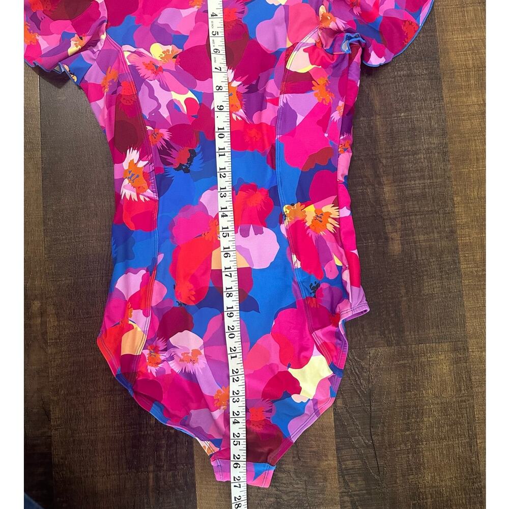 NWT Nip Tuck Poppies Geneva Sunsafe Tummy Control One Piece Swimsuit Size 8 - Picture 11 of 12